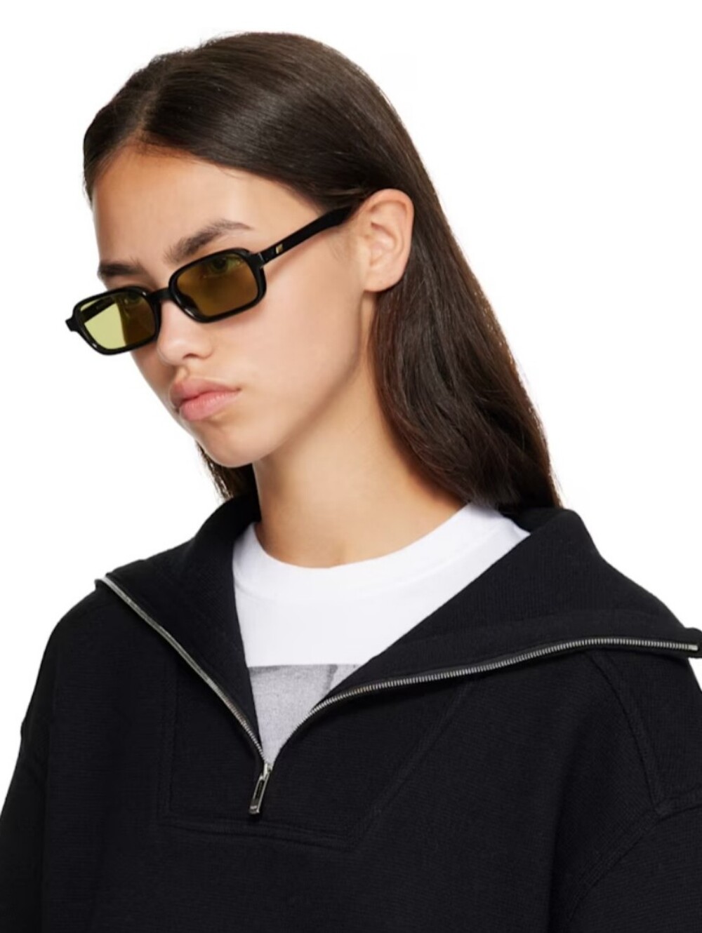 Le Specs Pilferer Sunglasses – Black / Dark Yellow Lens (Excellent Condition)